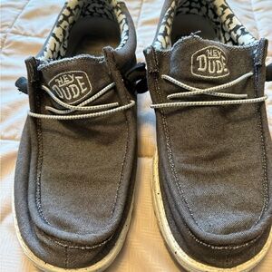 Hey Dude Men’s Gray Sneakers with Slip-On Comfort